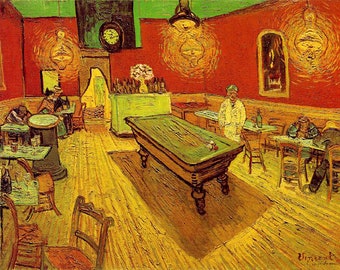 The Night Cafe by Vincent Van Gogh 100% Hand Painted Oil Painting Reproduction