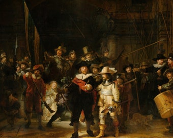 The Night Watch by Rembrandt 100% Hand Painted Oil Painting Reproduction
