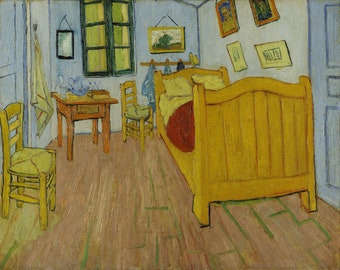 Vincents Bedroom In Arles by Vincent Van Gogh 100% Hand Painted Oil Painting Reproduction