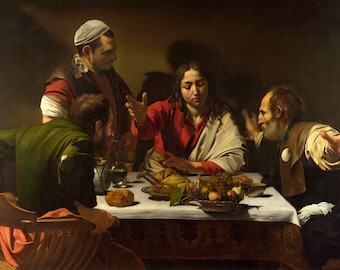 Supper at Emmaus by Caravaggio 100% Hand Painted Oil Painting Reproduction