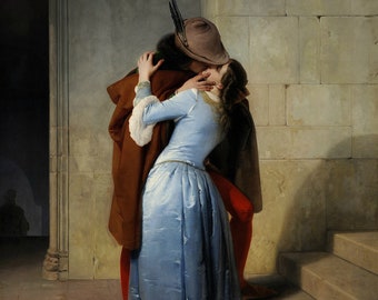 The Kiss by Francesco Hayez 100% Hand Painted Oil Painting Reproduction