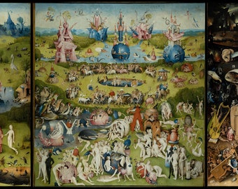 The Garden of Earthly Delights by Hieronymus Bosch 100% Hand Painted Oil Painting Reproduction
