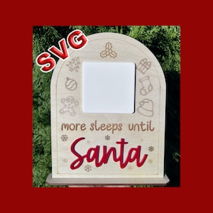 Christmas Countdown | SVG | Santa Countdown | Digital File | Laser File | Christmas Laser File | Christmas Countdown SVG