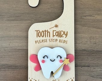 Tooth Fairy Door Hanger | Tooth Fairy Pick Up | Tooth Fairy | Tooth Fairy Money Holder | Tooth Holder