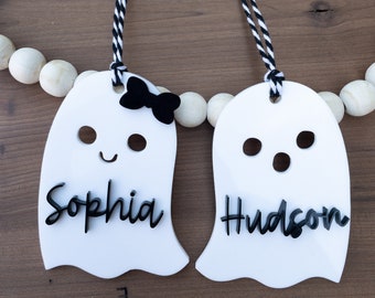 Etichetta di Halloween / Etichette con nome di Halloween / Etichetta per borsa Boo / Borsa per dolcetto o scherzetto / Etichetta di Halloween personalizzata / Etichetta fantasma