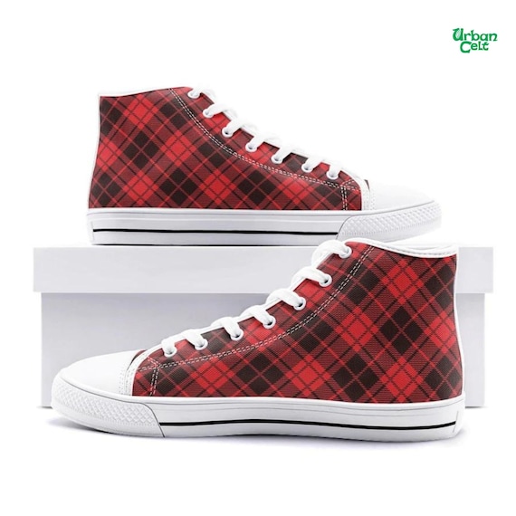 Plaid canvas hotsell shoes