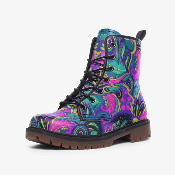 Abstract Psychedelic Graffiti Women's Boots