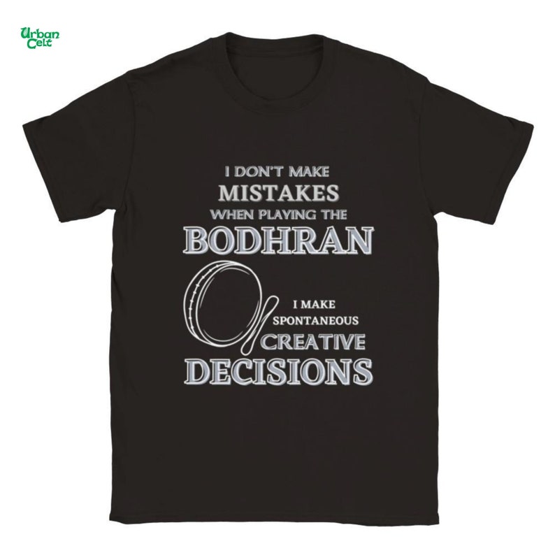 Bodhran Irish Shirt, Funny Bodhran T-shirt, Bodhran Player Funny Gifts, Gifts for Bodhran Player, Irish Bodhran, Irish Music, Gift shirts Black