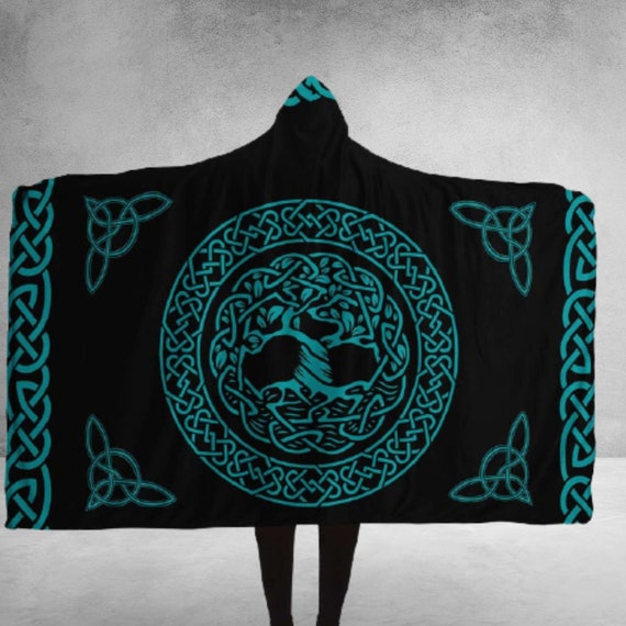 Custom Celtic Norse Blanket Celtic Tree of Life Clothing Viking