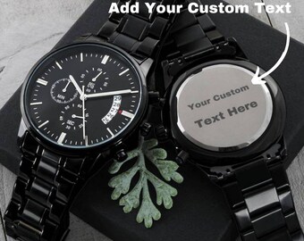 Custom Gift Watch for Dad, Personalized Gift Watch, Gift Watch for Husband, Custom Name Gift Watch, Gift Watches for Men, Gift for Dad