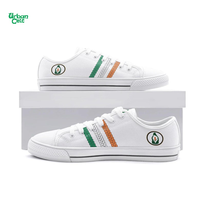 1916 Easter Rising Irish Sneakers, Irish Pride Custom Shoes, Celtic