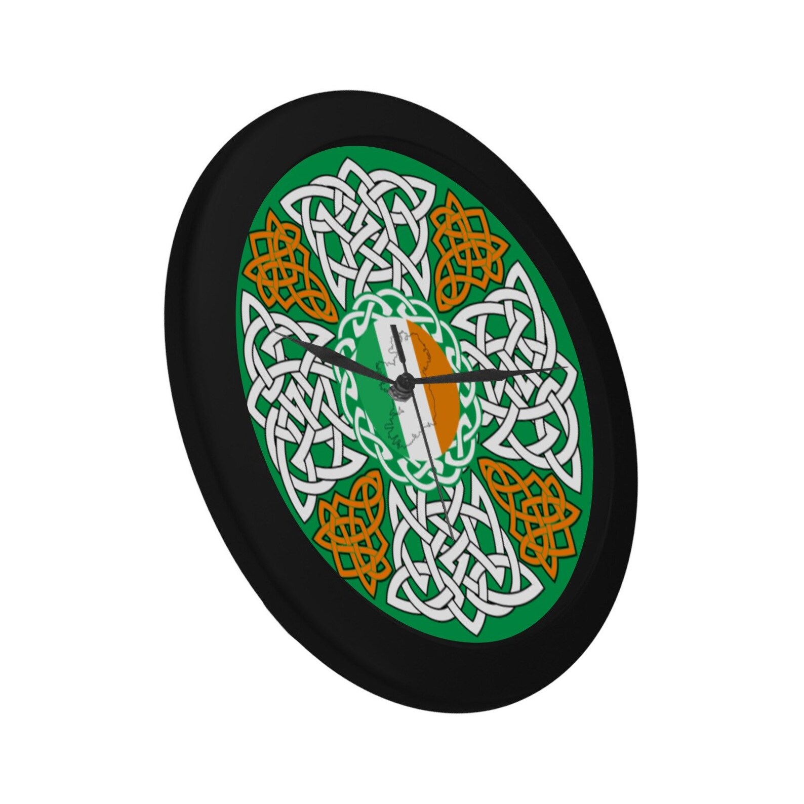 Celtic Cross Wall Clock, Ireland Clock, Celtic Artwork Wall Clock