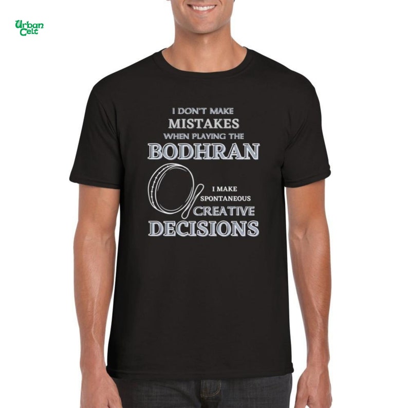 Bodhran Irish Shirt, Funny Bodhran T-shirt, Bodhran Player Funny Gifts, Gifts for Bodhran Player, Irish Bodhran, Irish Music, Gift shirts image 1