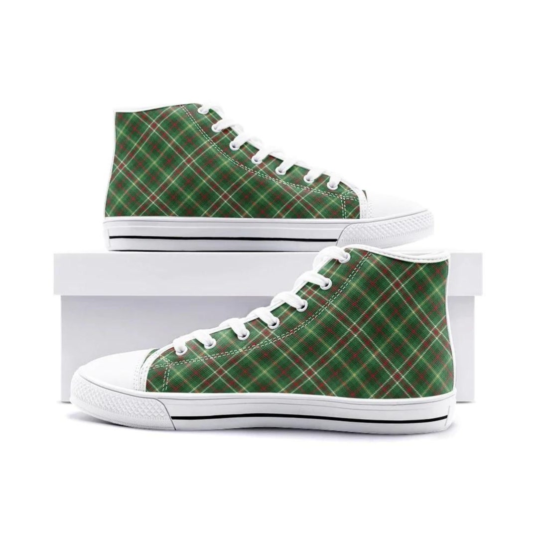 Tartan Blue Plaid Men's Low Top Shoes main image 0