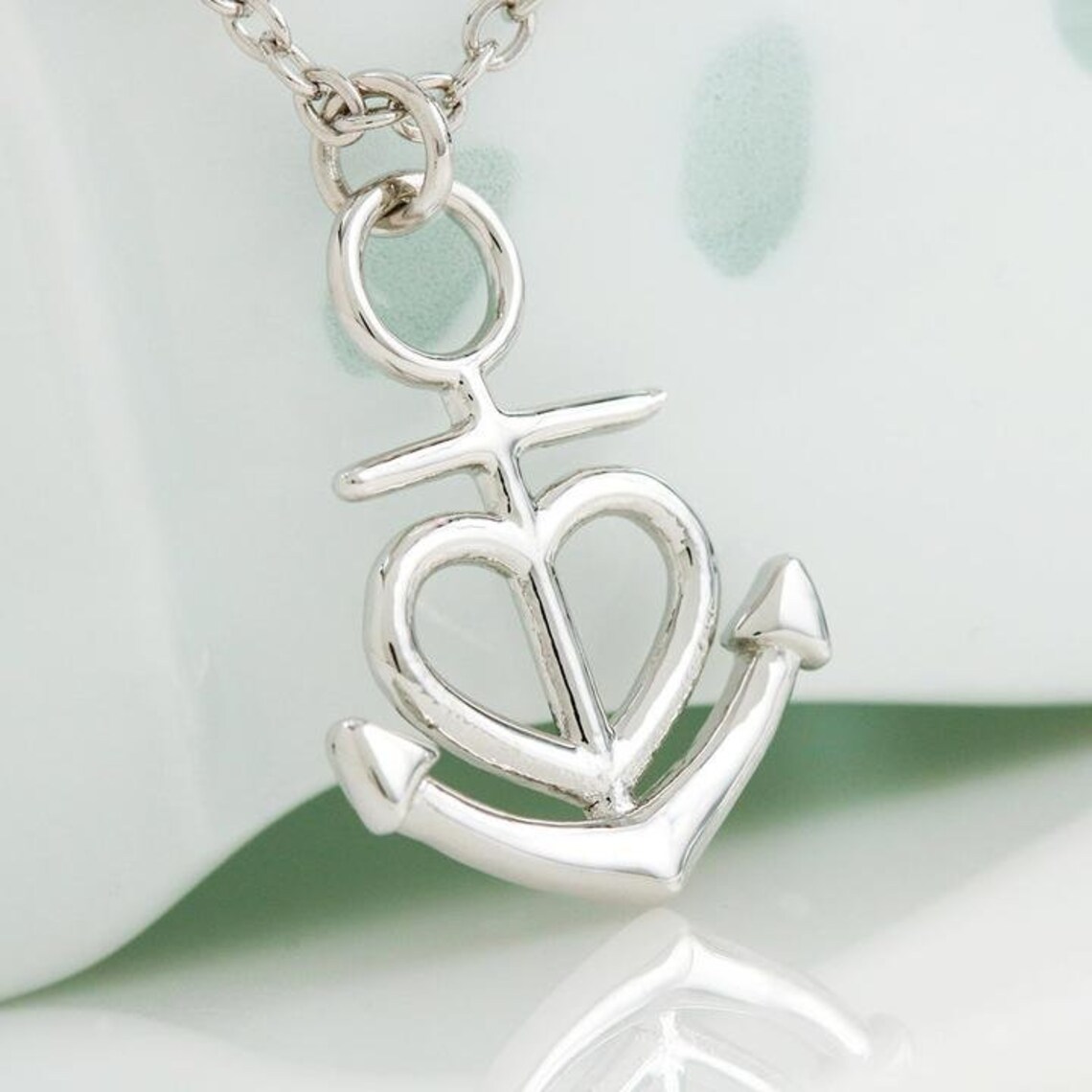 Freundschaft Anker Halskette mit MessageKarte Sentimental Etsy