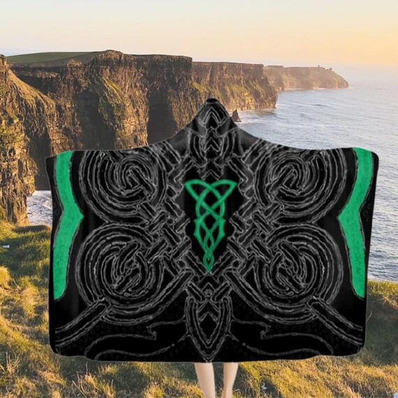 celtic hooded blanket