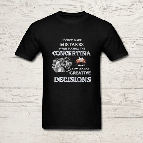 Funny Concertina Shirt. Sarcastic Concertina Shirt. Unisex Concertina Tee. Funny Concertina T-shirt. Concertina Player Gift Shirt, Student