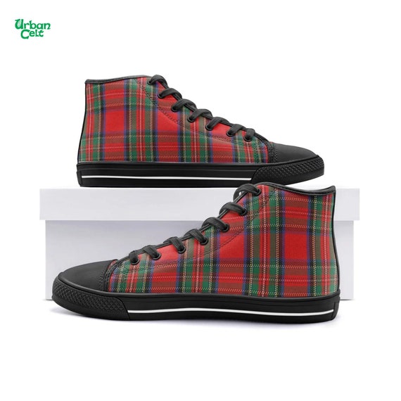 Red tartan plaid best sale shoes