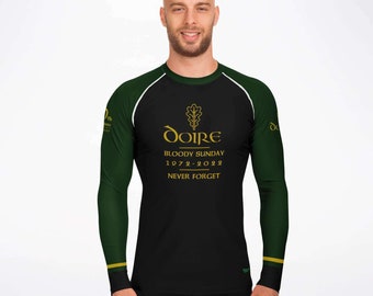 Derry Bloody Sunday 50th Anniversary Rashguard, Bloody Sunday Remembrance Top, Irish UV Rashguard, Custom Irish Rashguard, Bloody Sunday Top