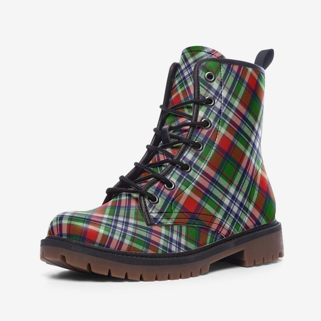 1460 tartan plaid boot