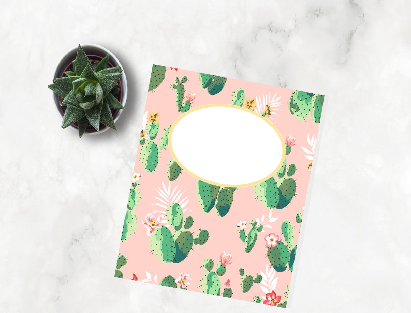Printable Plant Pattern Binder Covers PDF 8.5x11 | Etsy