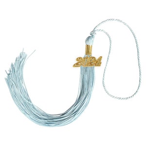 2024 Graduation Tassels w/ Year Charm in Gold or Silver Finish Date Drop 2024 or 2023 14 Colors Available Made to Order image 9