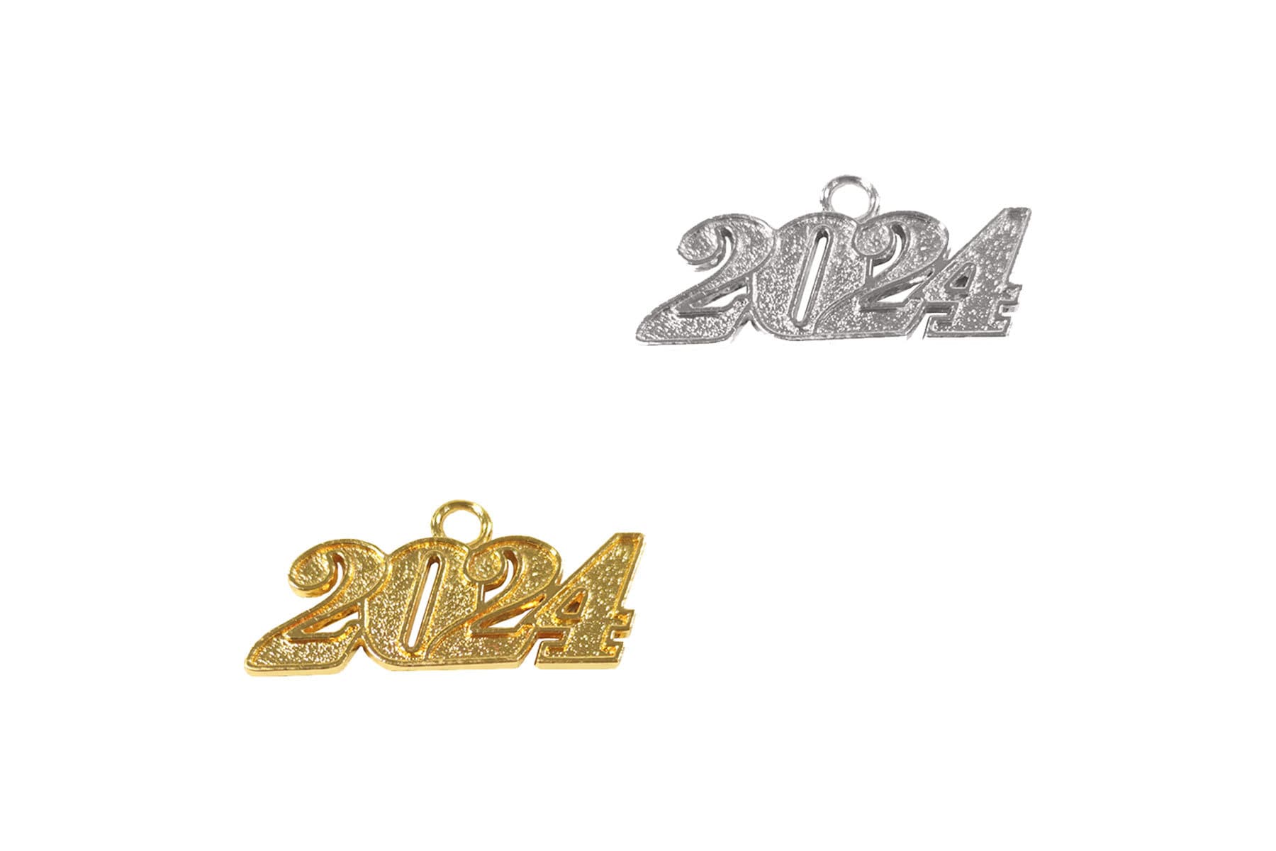 Year Charm for Graduation Tassel in Gold or Silver Finish Date Drop 2023, 2024  Tassel Decoration With Year Charm 