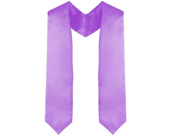 Lavender Satin Graduation Stole for Adults | Grad Sash | Choir or Clergy Stoles | Pointed Stoles for Graduation 2023, Church Stole