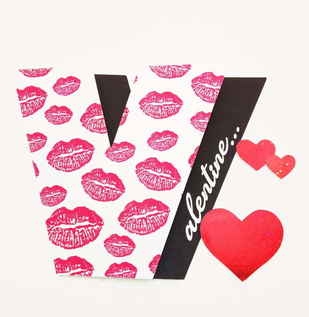 Valentine Card, Valentines, Hearts, Valentines Day, Card for Him, Card