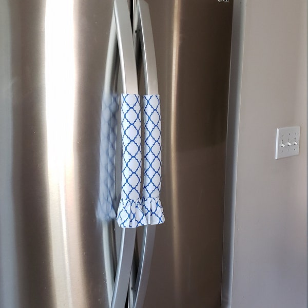 Blue - Handmade Cotton Fridge Handle Cover 27