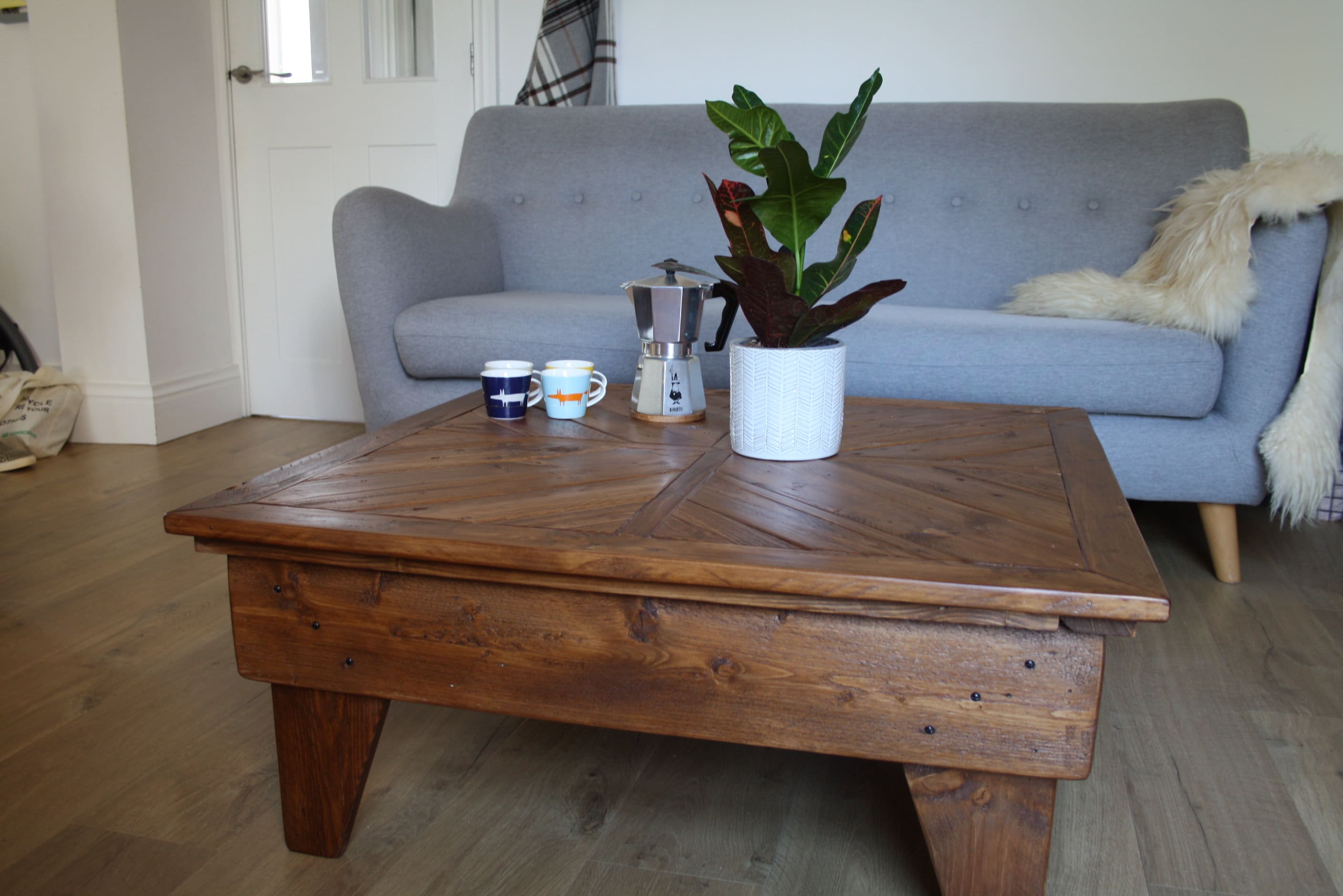 Handmade Square Coffee Table Etsy UK