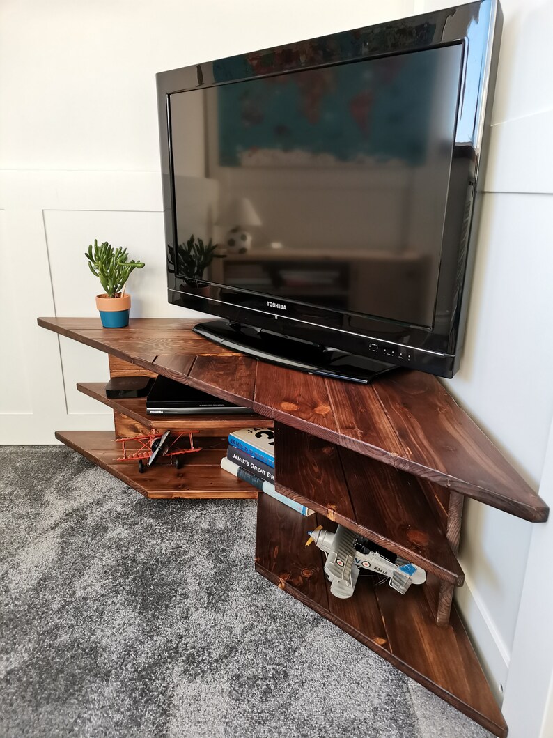 Corner TV Stand/unit/table - Etsy