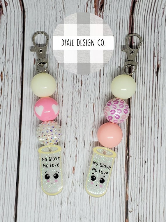 Condom Beaded Keychain, Valentine's Day Gift, Condom Keychain, No