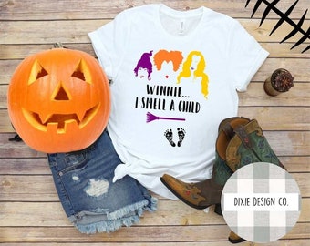 Winnie I Smell A Child Shirt, Pregnancy, Pregnancy Announcement, Pregnancy Shirt, Pregnancy Tshirt, Witch Shirt, Baby Shirt, Baby In Belly