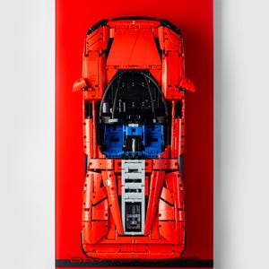 Wall display for LEGO® Technic 42143 Ferrari Daytona SP3 &quot;Sticker Edition&quot;