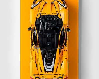 HUYL Display Frame for Lego Technic McLaren P1 Racing Car 42172, Compatible with Lego McLaren, Gift Ideas for Lego Car Wall Mount Wallboard