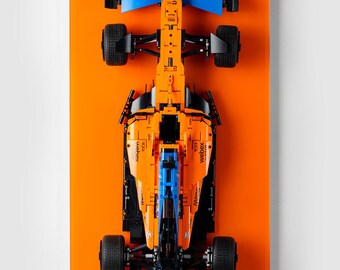 Wall display for LEGO® Technic 42141 McLaren F1 Light Orange