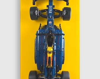 Wall display for LEGO® Technic 42206 Red Bull RB20 F1