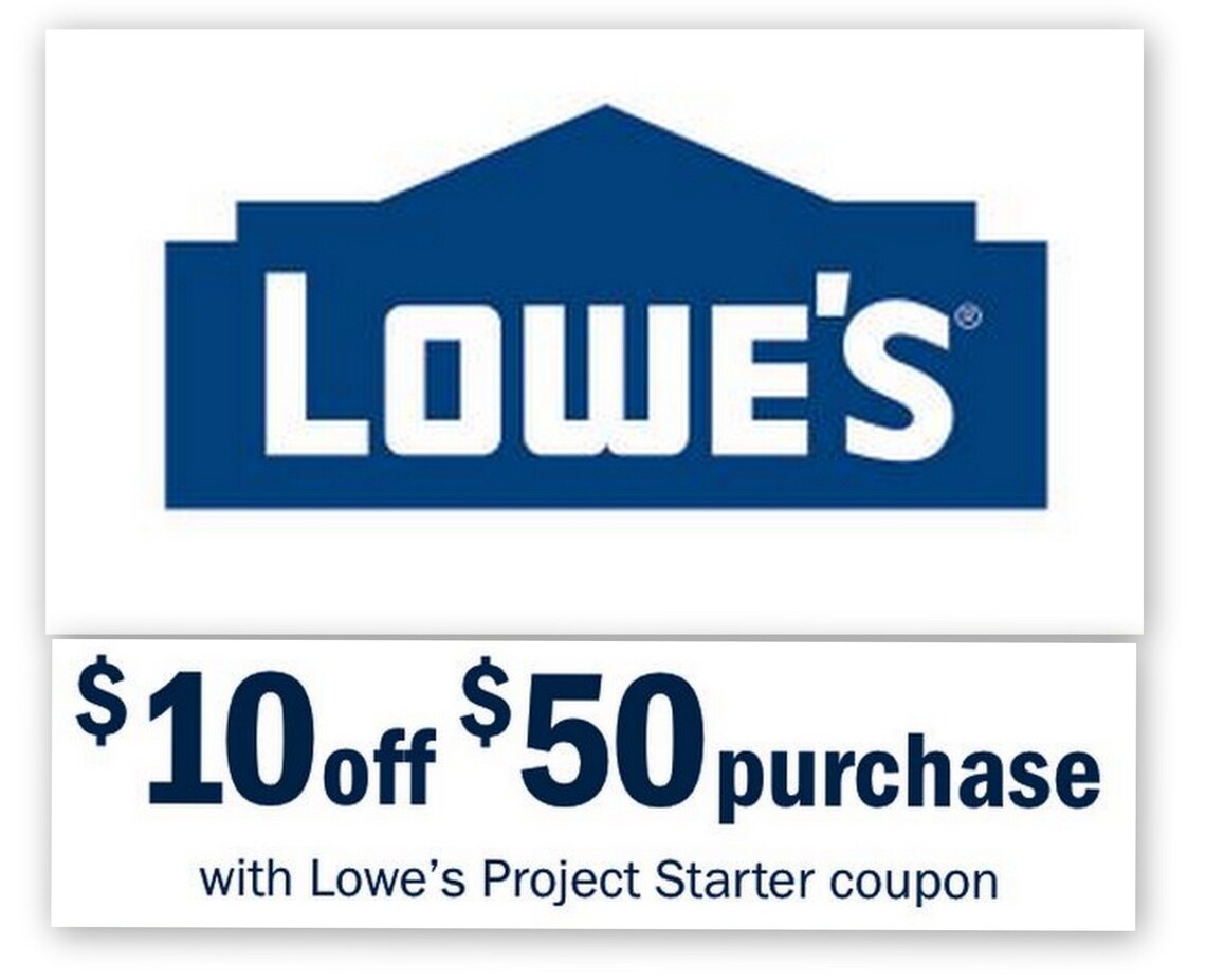 Lowes 10 off 50 Online & Instore Printable Coupon Etsy
