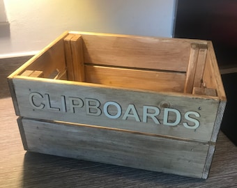 Personalised Crate - Crate - Snack Crate - Wooden Crate - Father's Day Gift - Wooden Box - Upcycled - Secret Santa - Hamper