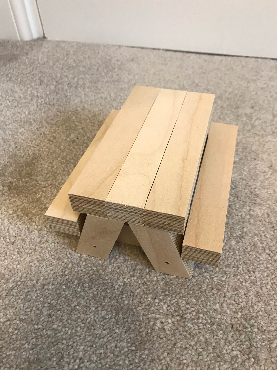 Squirrel Picnic Table Bird Picnic Table Plywood Picnic Etsy