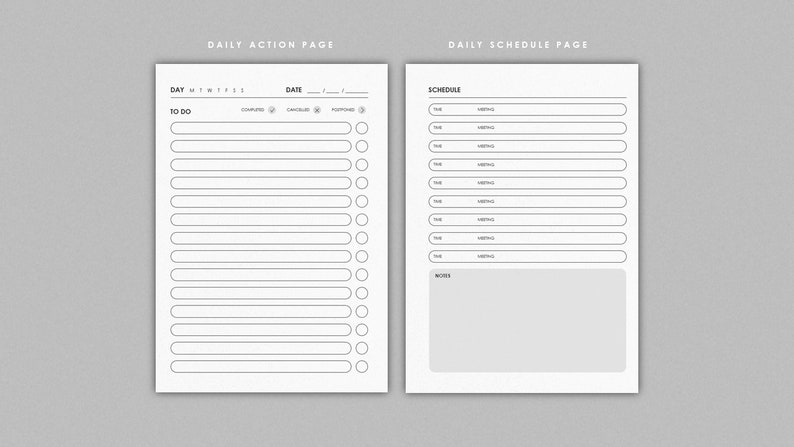 Daily Planner A5 Recycled 48 Double Paged Daily Notebook To Do List Daily Book image 6