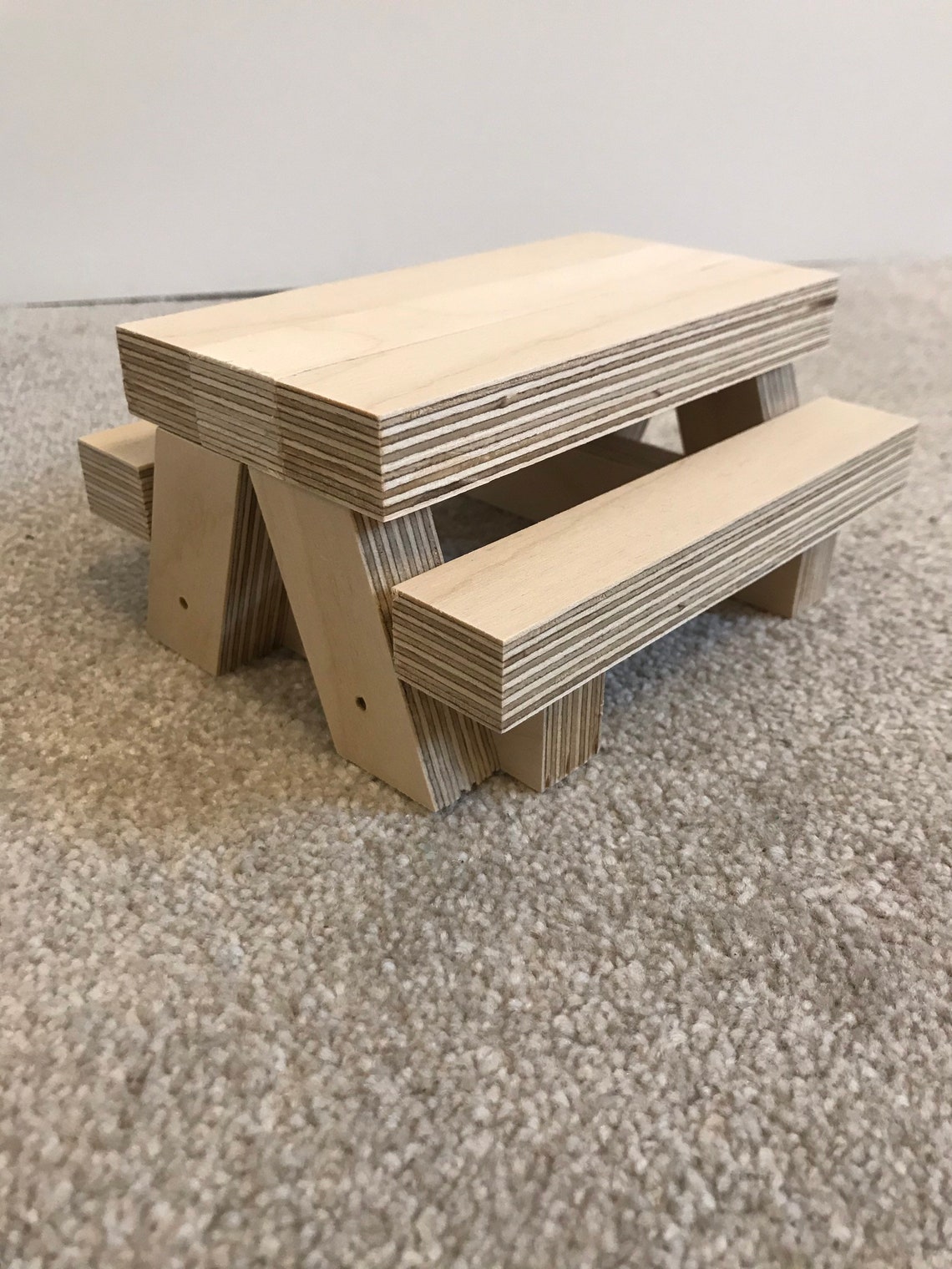 Squirrel Picnic Table Bird Picnic Table Plywood Picnic Etsy