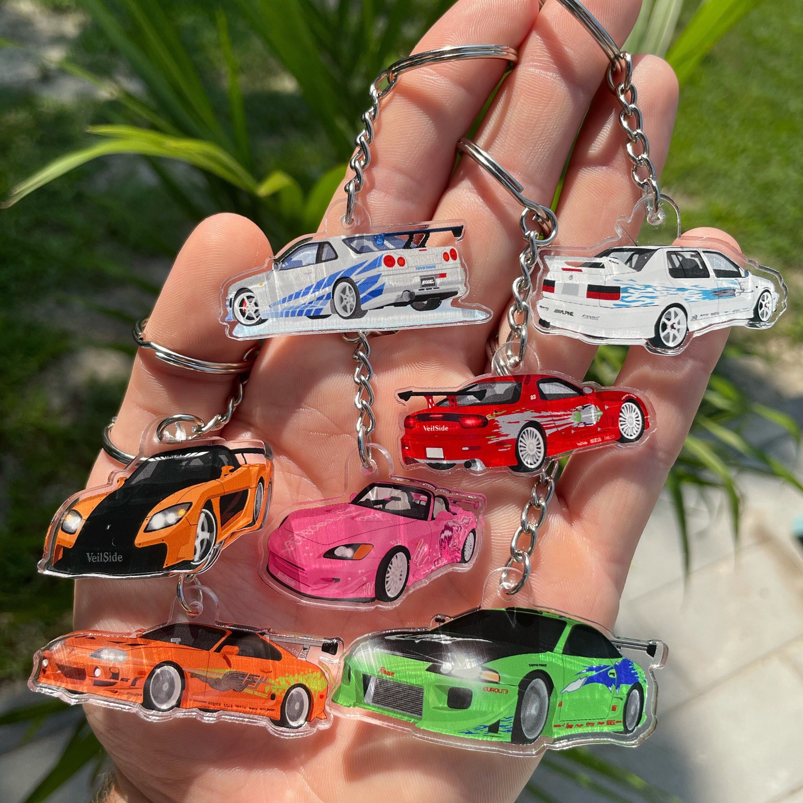 Fast and Furious Assorted Car Bundle Acrylic Keychains Etsy