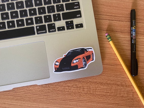 Matte Vinyl Sticker Fast and the Furious 1997 Mazda RX-7 Tokyo Drift