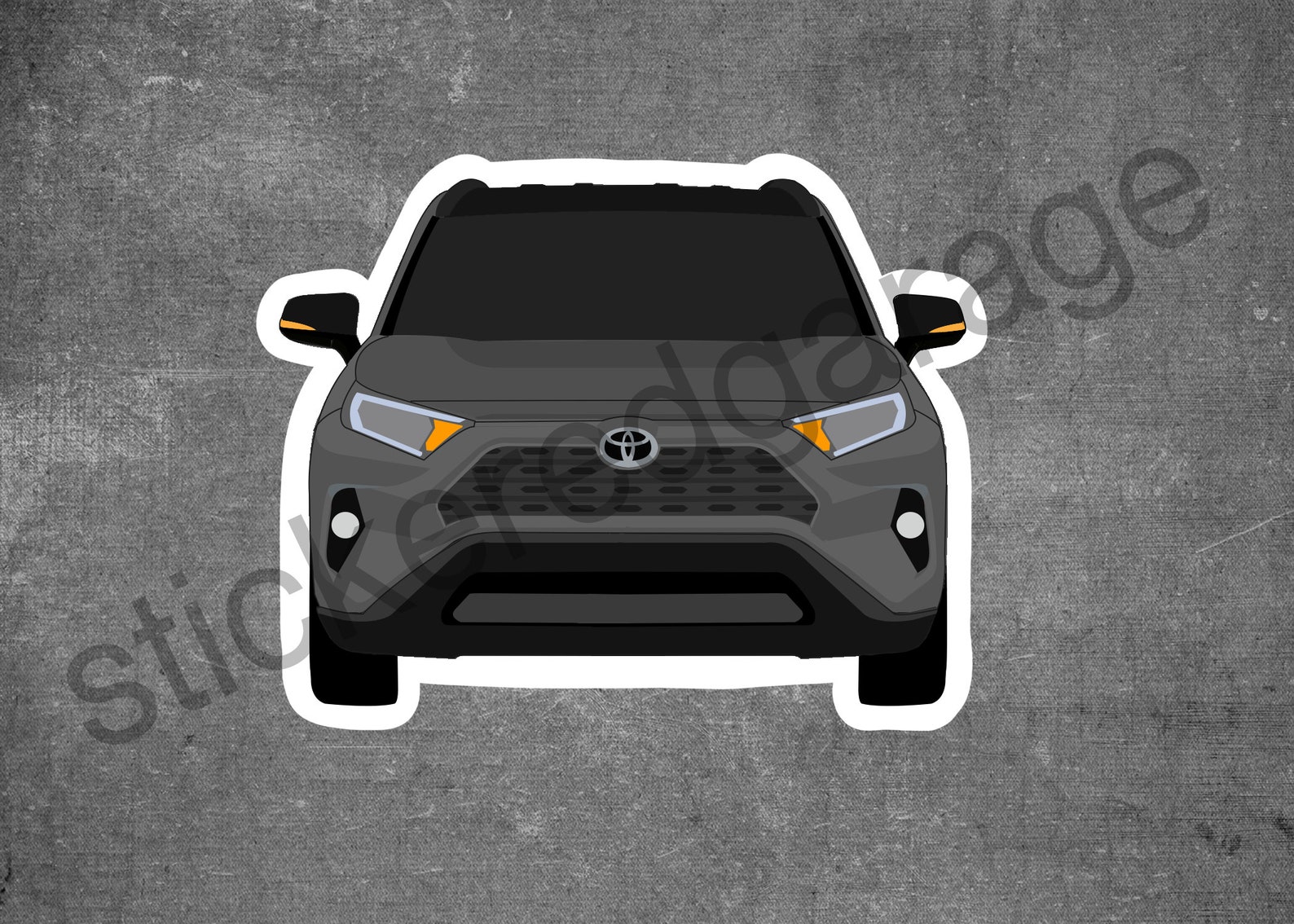 Toyota RAV4 Front Sticker Etsy