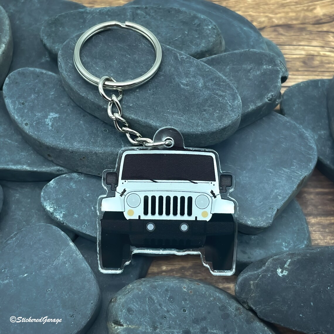 Magnete Jeep In Acrilico 9.8x3.2 Cm - Logo Iconico, Per Frigorifero O Auto - Foto 8