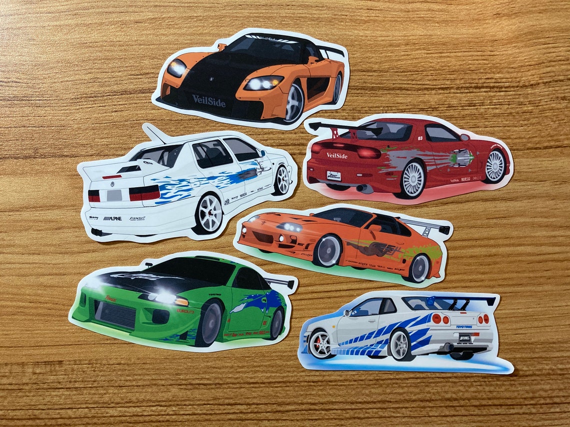 The Fast and the Furious Vinyl Sticker Bundle Etsy