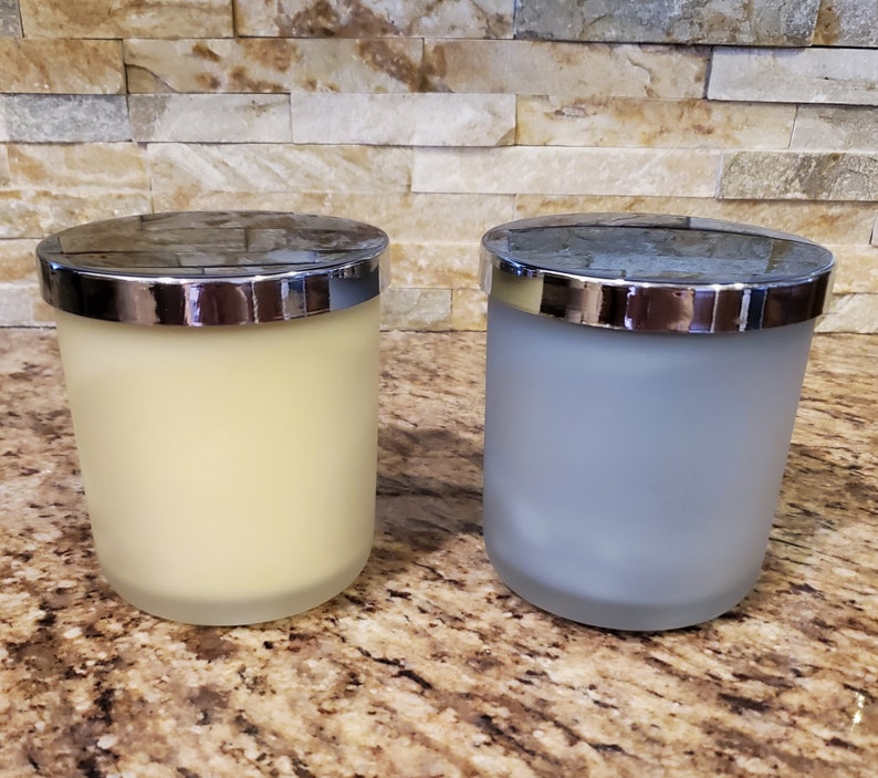 Frosted Vessel Luxury Candles 16 oz approx. 70 hr burn Etsy