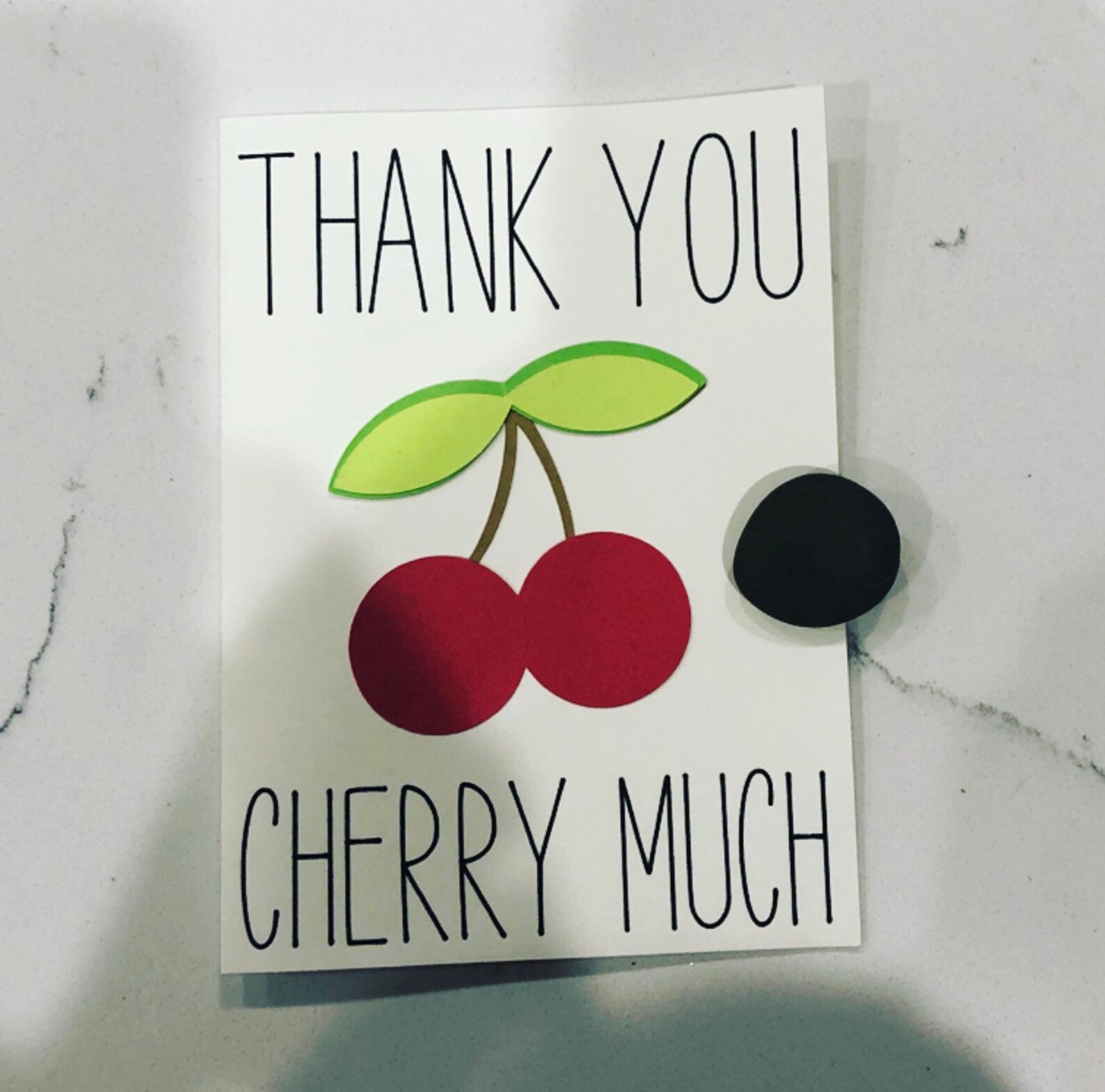 Punny Food Thank You Cards Desert Doodles and Dots - Etsy